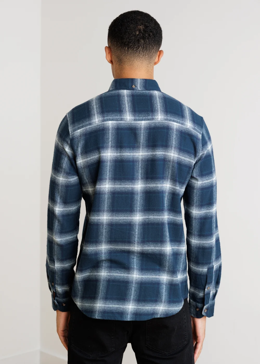 Tokyo Laundry Blue Button-Down Check Shirt - S Image 2