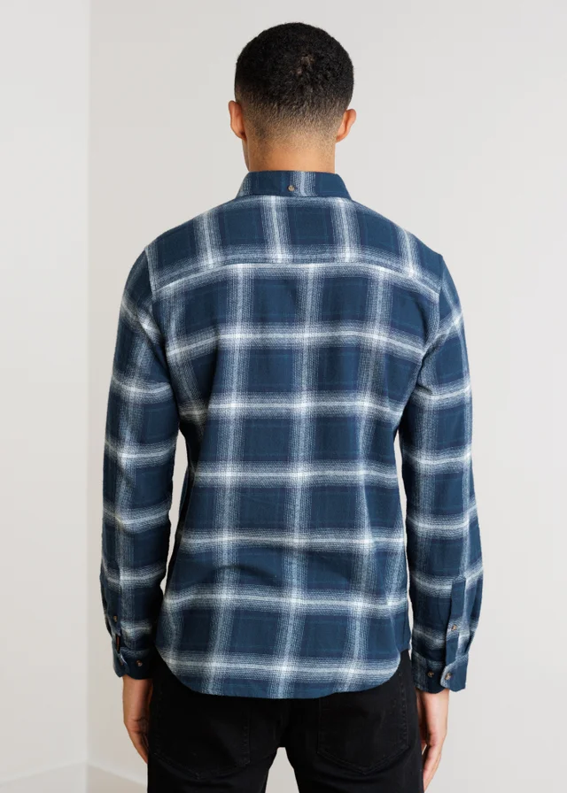 Tokyo Laundry Blue Button-Down Check Shirt