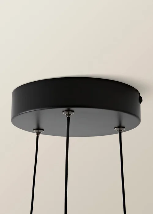 ValueLights Infinity Matte Black Wiggle Integrated LED Ceiling Light - One Size Image 6