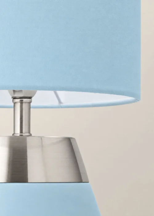 ValueLights Hurst Duck Egg Large Touch Table Lamp - One Size Image 5
