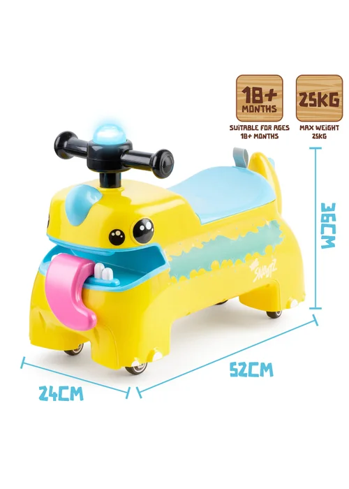 Xootz Yellow Snootz Sir Lickalot Foot to Floor Ride On - No Size Image 5