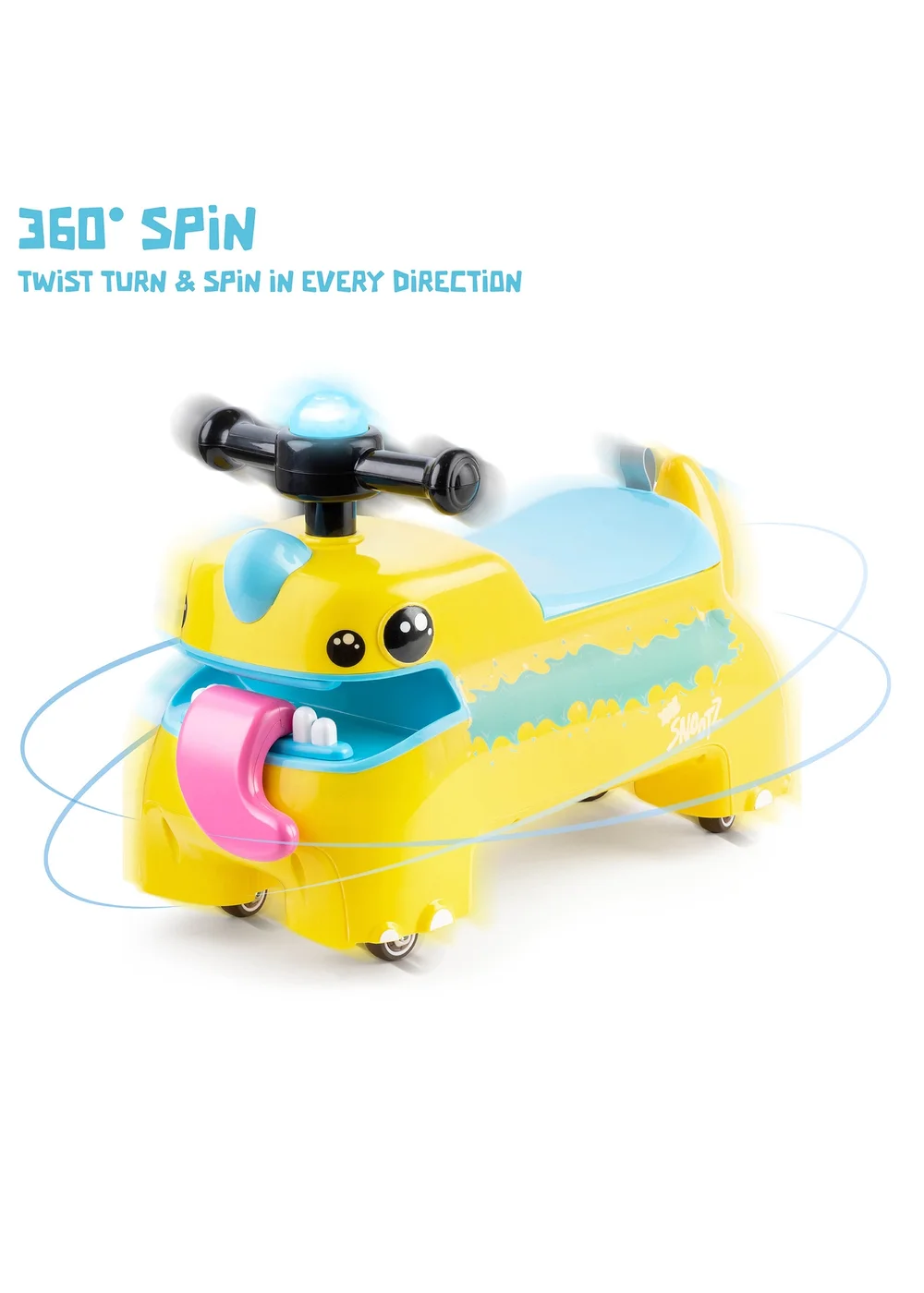 Xootz Yellow Snootz Sir Lickalot Foot to Floor Ride On - No Size Image 3