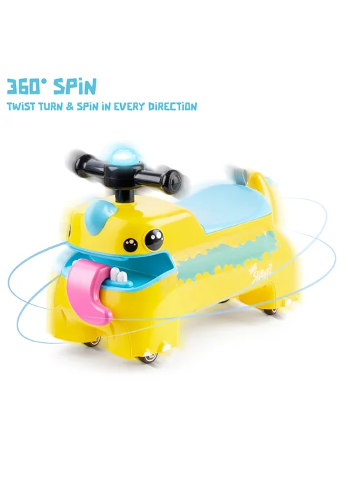 Xootz Yellow Snootz Sir Lickalot Foot to Floor Ride On - No Size Image 3