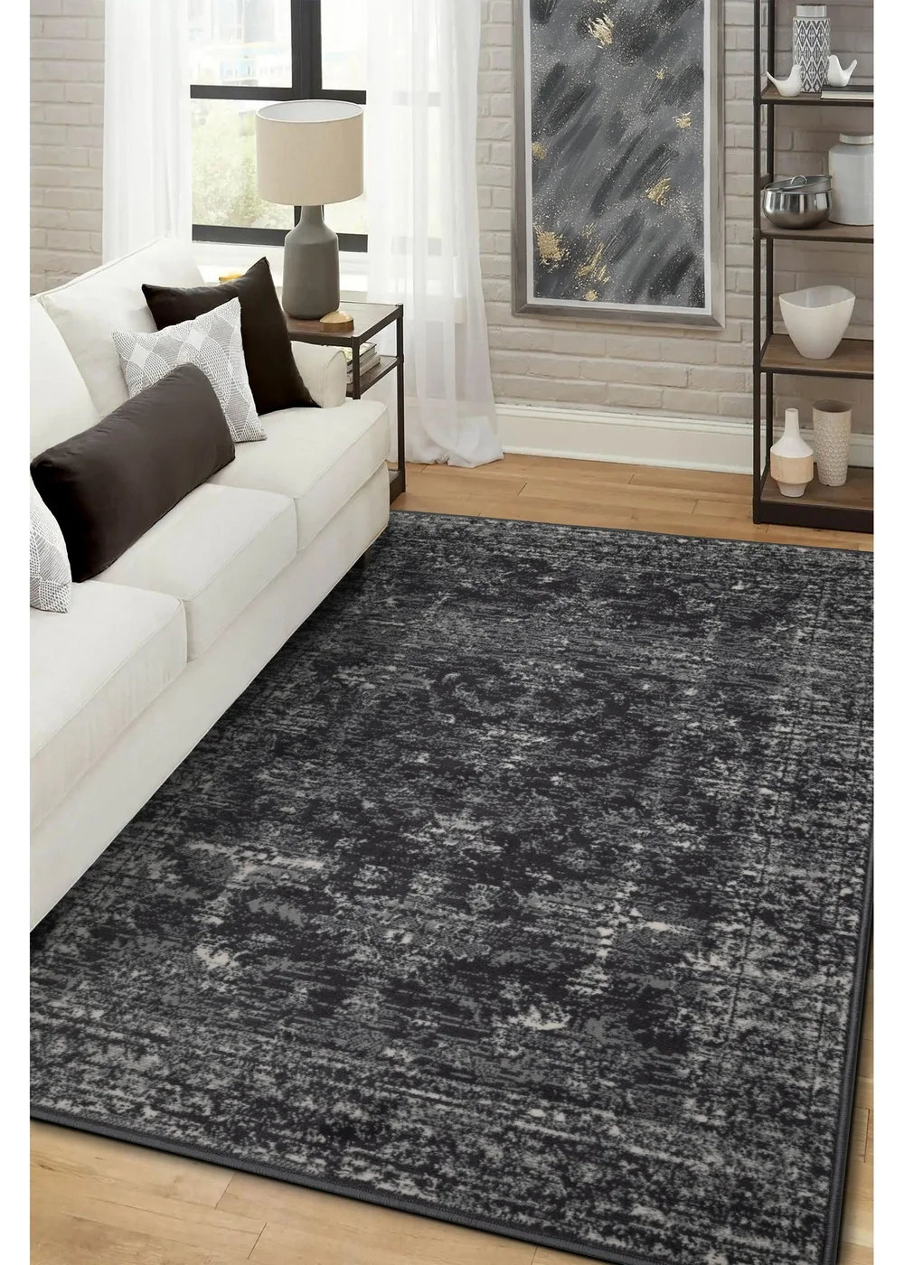 Homemaker Charcoal Maestro Traditional Rug - 80 x 150 Image 1