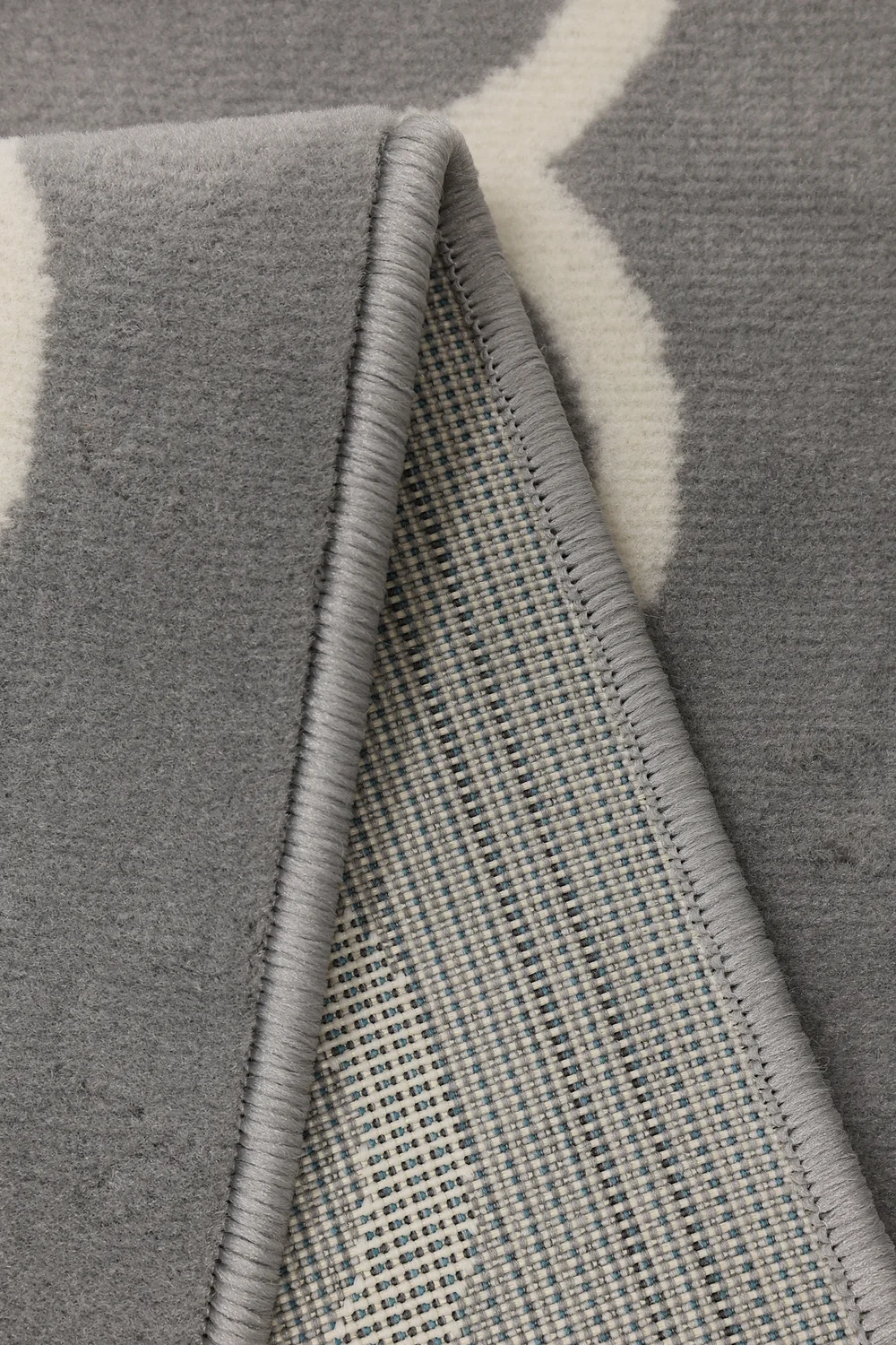Homemaker Grey Maestro Frill Border Rug - 120 x 170 Image 3
