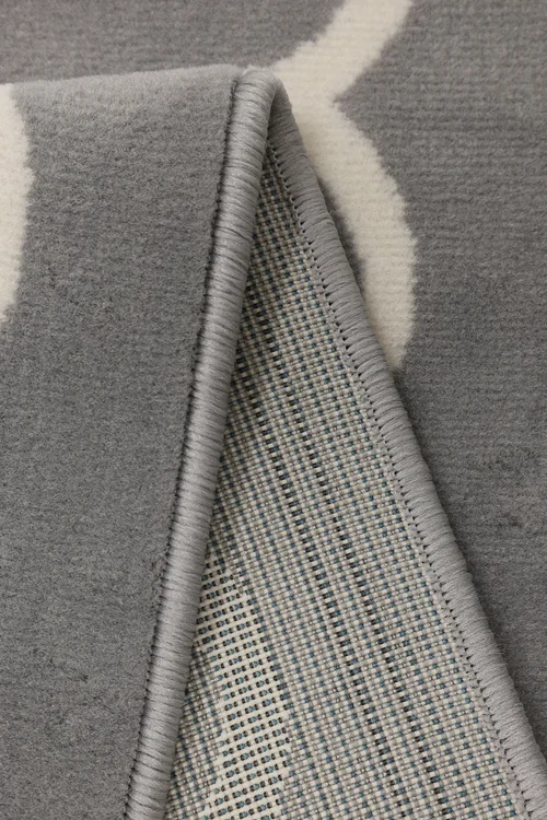 Homemaker Grey Maestro Frill Border Rug - 120 x 170 Image 3