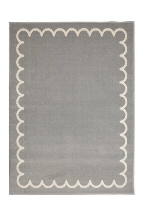 Homemaker Grey Maestro Frill Border Rug - 120 x 170 Image 4