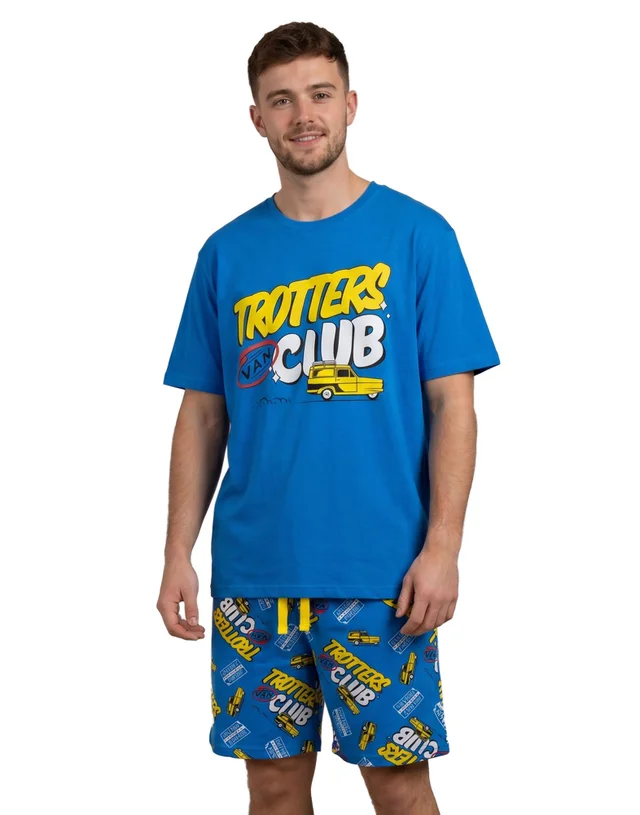 Vanilla Underground Only Fools & Horses Trotters Club Short Sleeve Short Leg Pyjama Set (S-XXL)