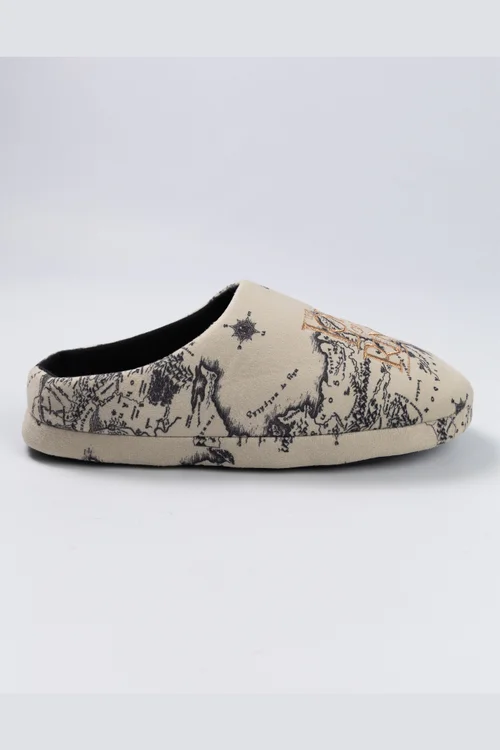 Vanilla Underground Lord Of The Rings Unisex Beige Logo Mule Slippers (3-12 UK) - 5-6 Image 4