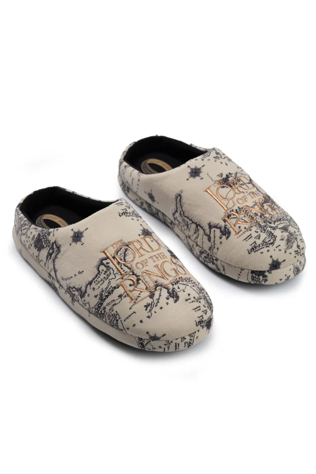 Vanilla Underground Lord Of The Rings Unisex Beige Logo Mule Slippers (3-12 UK)
