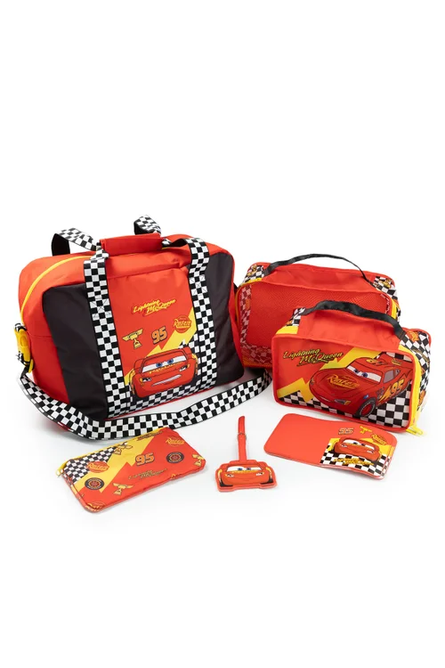 Vanilla Underground Disney Cars Boys Red Lightning McQueen 6 Piece Luggage Set (One Size) - One Size Image 1