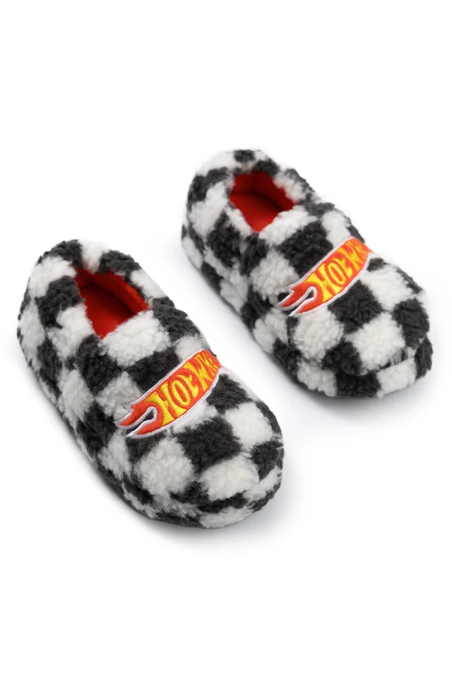 Vanilla Underground Hot Wheels Boys Multicoloured Logo Slip On Loafer Slippers (8-2 UK)