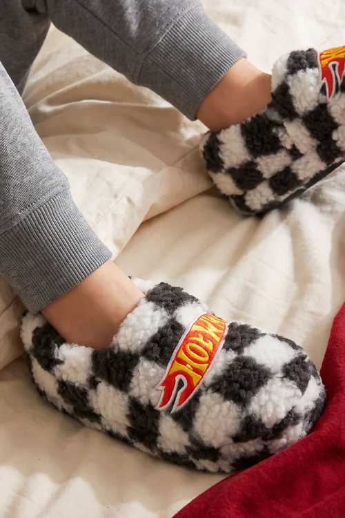 Vanilla Underground Hot Wheels Boys Multicoloured Logo Slip On Loafer Slippers (8-2 UK) - 1 Infants Image 3