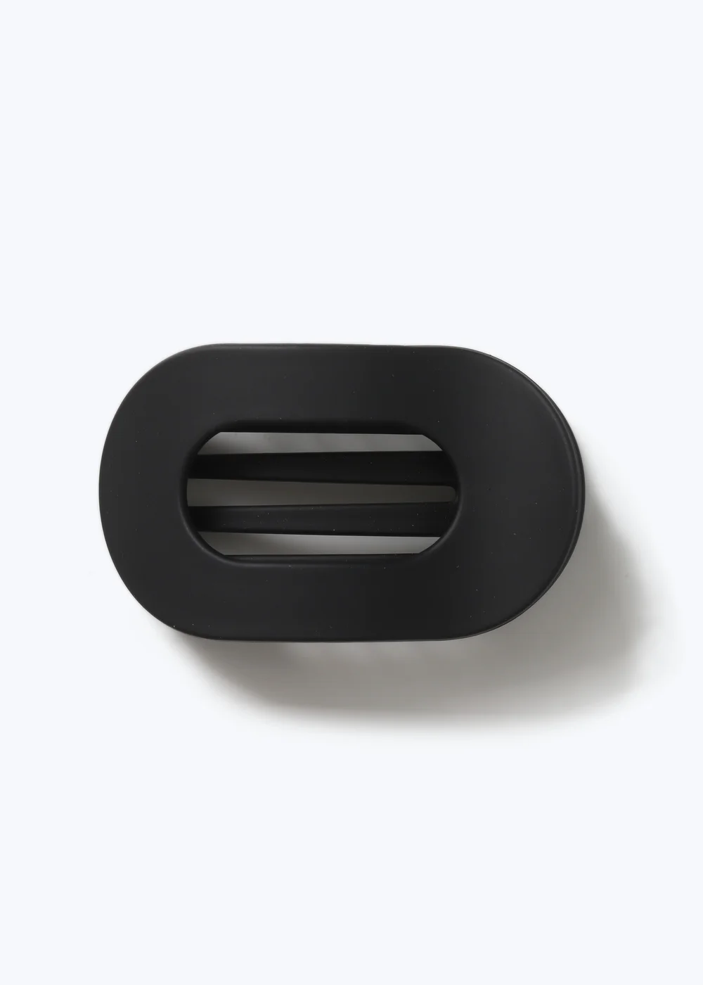 Muse Black Matte Oval Flat Claw Clip - One Size Image 1