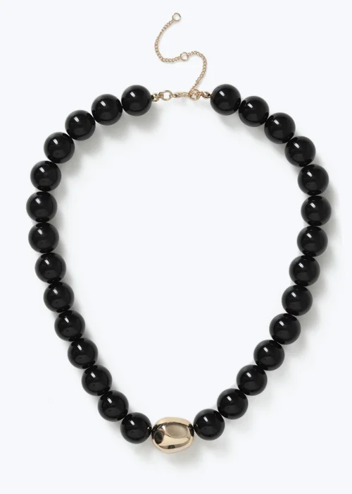 Muse Black Pearl Ball Necklace - One Size Image 1