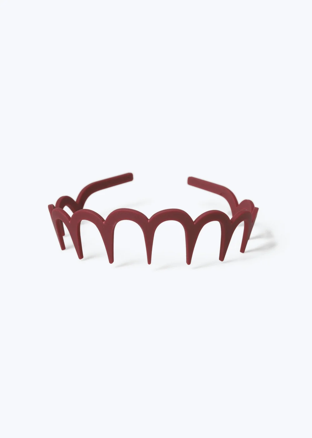 Muse Burgundy Zig Zag Headband - One Size Image 2