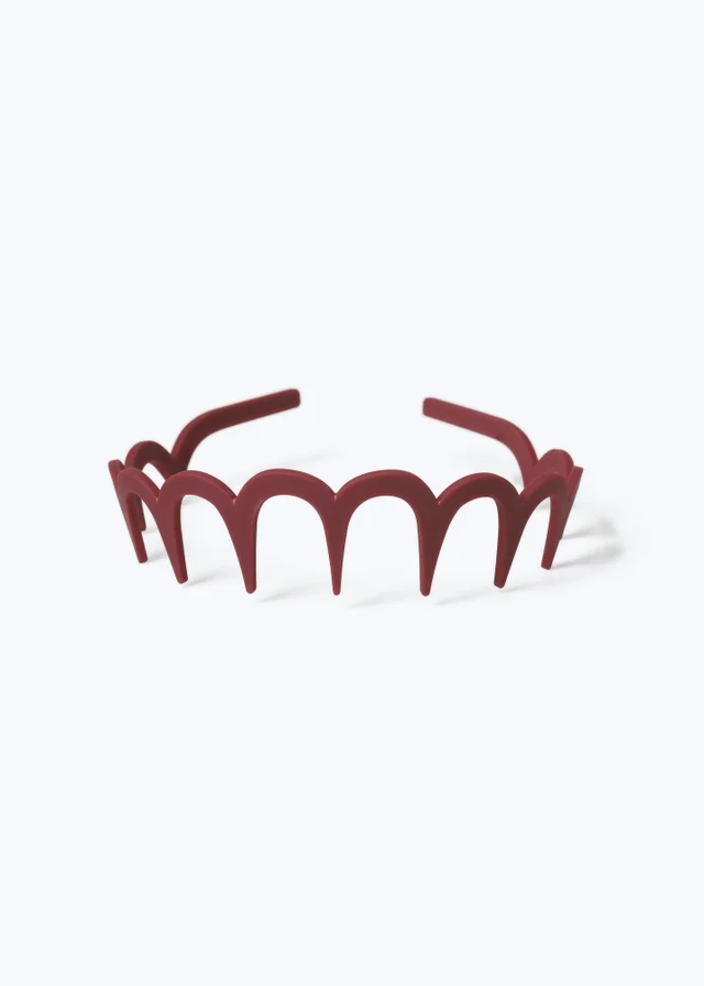 Muse Burgundy Zig Zag Headband