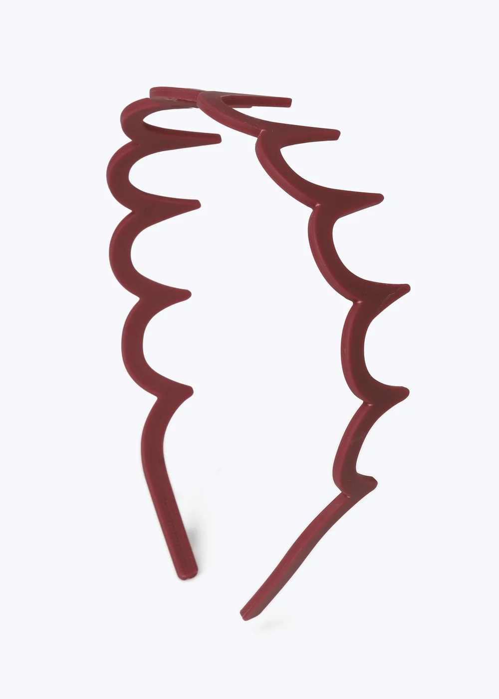 Muse Burgundy Zig Zag Headband - One Size Image 1