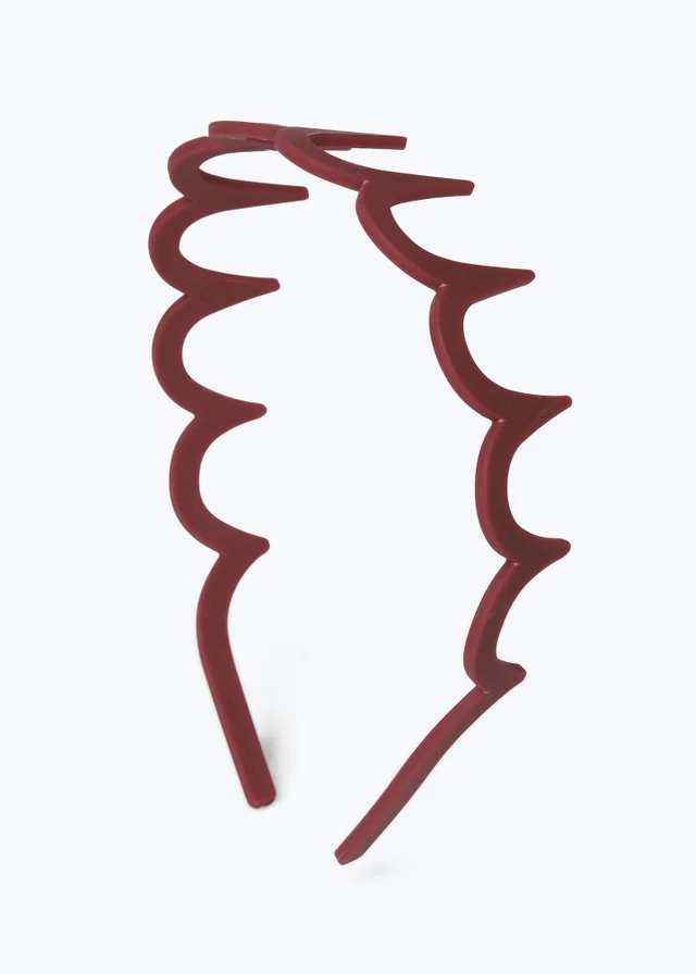 Muse Burgundy Zig Zag Headband