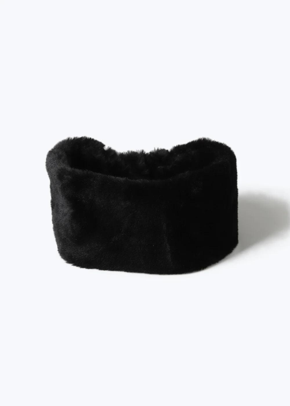 Muse Black Fur Headband - One Size Image 2