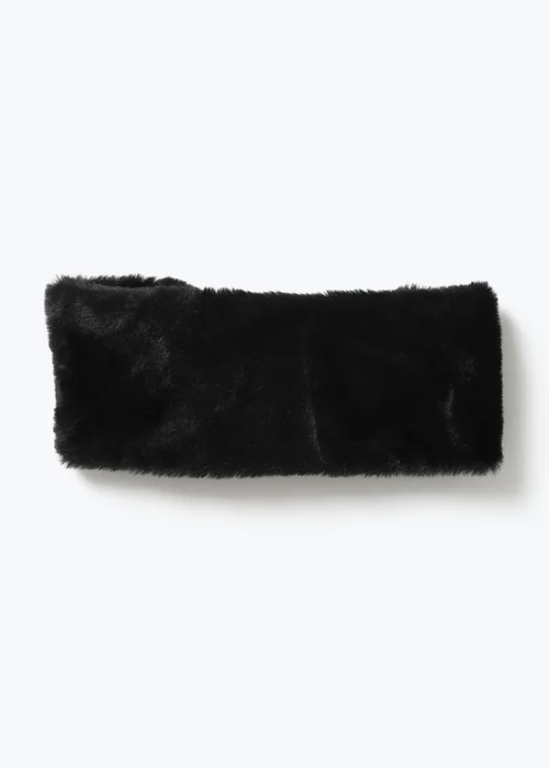 Muse Black Fur Headband - One Size Image 1