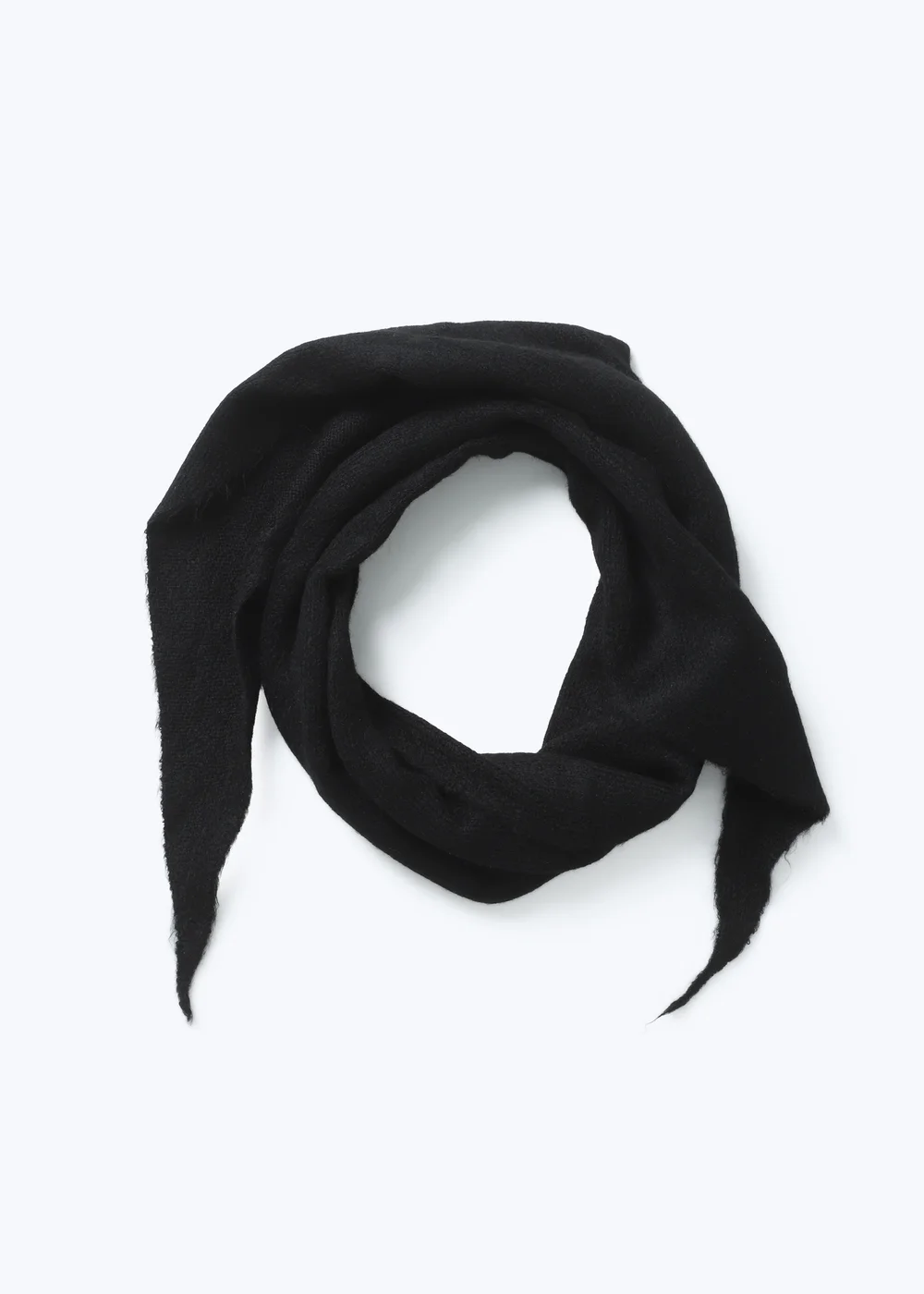 Muse Black Knitted Triangle Scarf - One Size Image 1