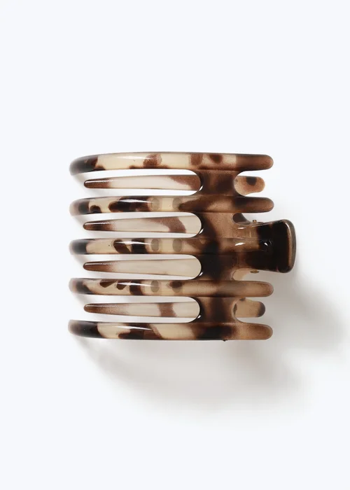 Muse Brown Flat Claw Clip - One Size Image 1