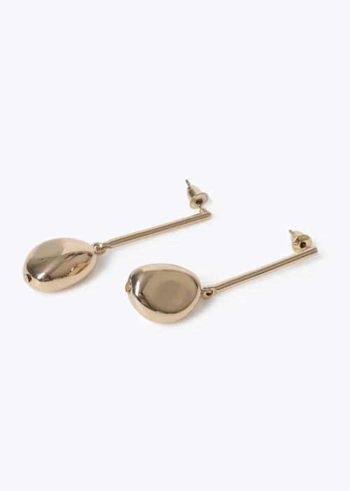 Muse Gold Nugget Stick Drop Earrings - One Size Image 2