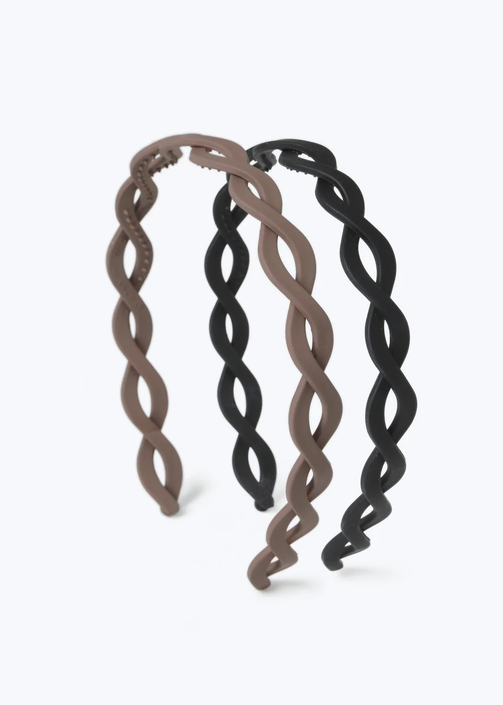 Muse 2 Pack Multicoloured Twist Headband - One Size Image 1