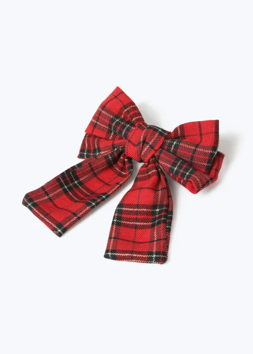 Muse Tartan Edge Bow - One Size Image 2