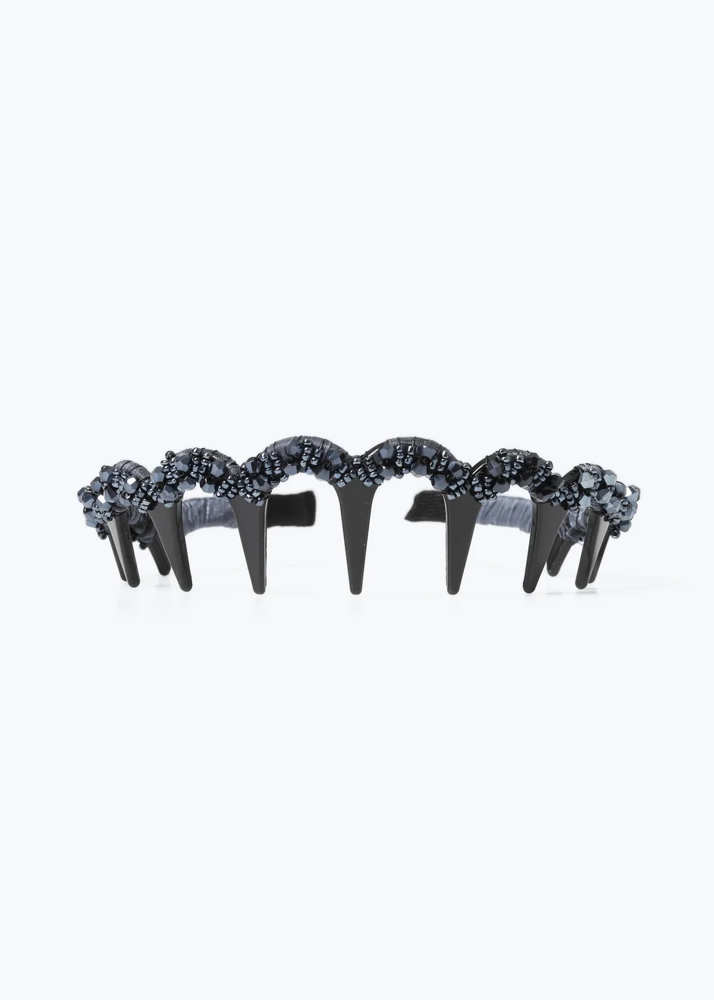 Muse Navy Beaded Headband - One Size Image 2
