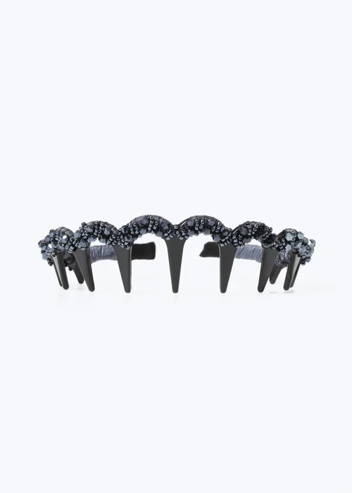 Muse Navy Beaded Headband - One Size Image 2