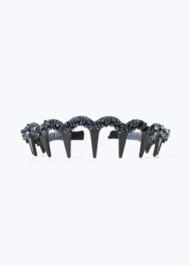 Muse Navy Beaded Headband