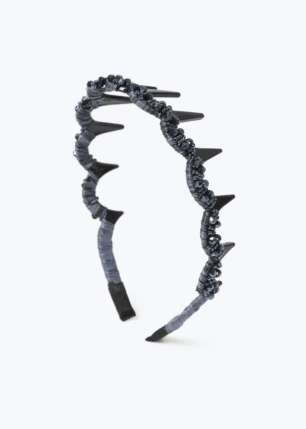Muse Navy Beaded Headband - One Size Image 1