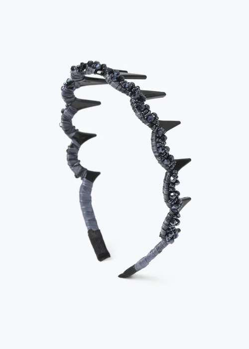 Muse Navy Beaded Headband - One Size Image 1