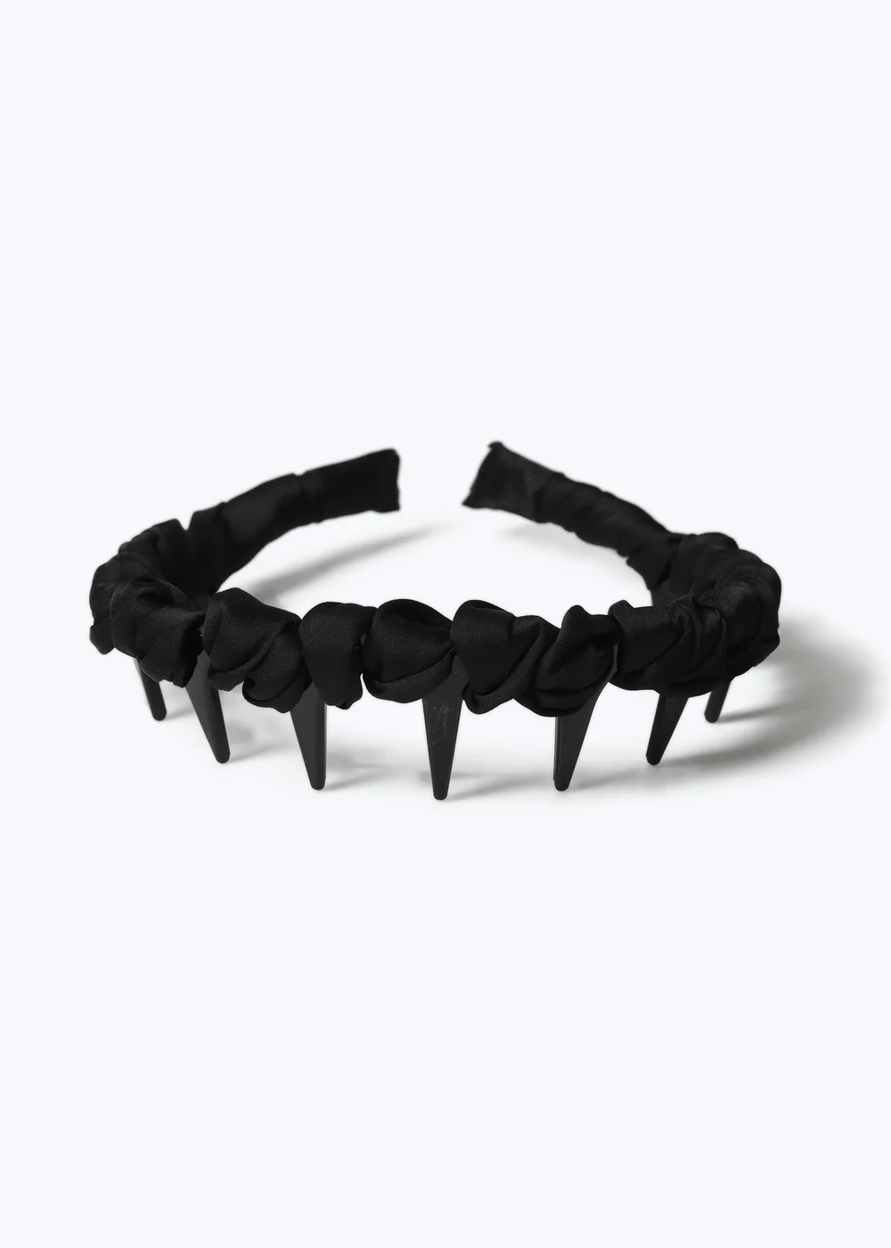 Muse Black Fabric Wrap Zig Zag Headband - One Size Image 2
