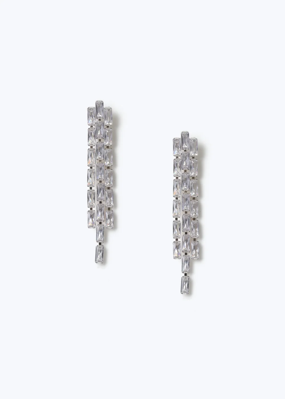 Muse Triple Cupchain Drop Earrings - One Size Image 1