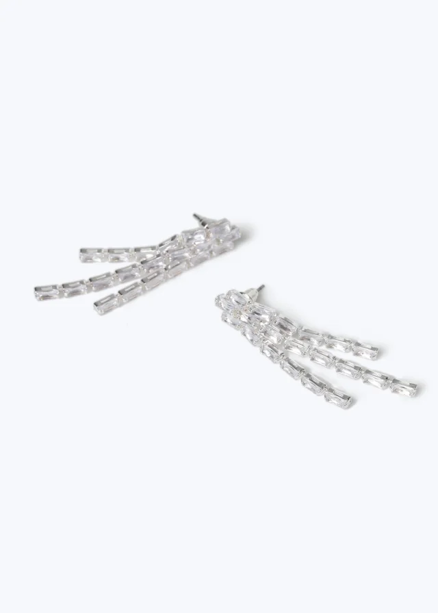 Muse Triple Cupchain Drop Earrings