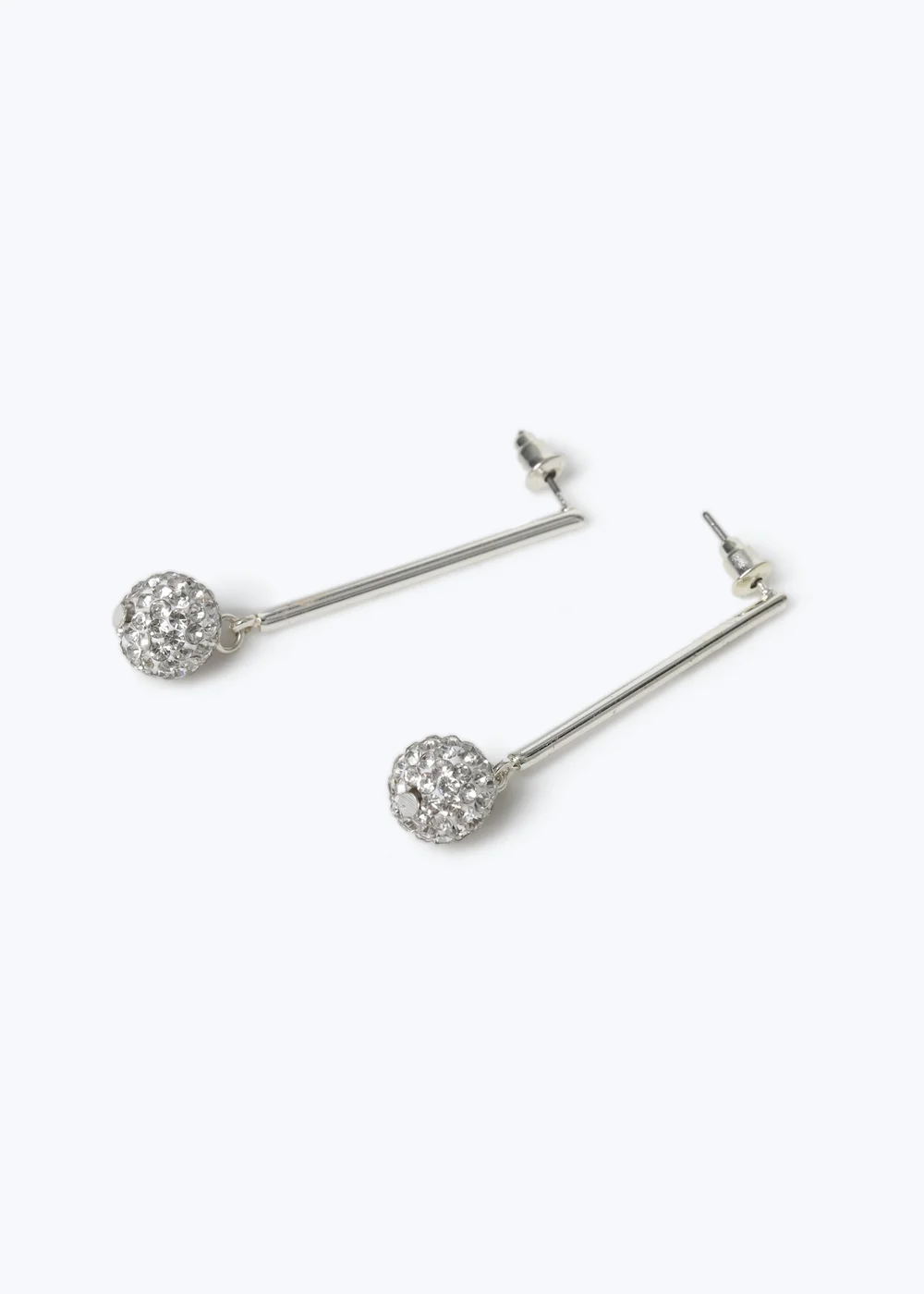 Muse Silver Shambala Stick Drop Earrings - One Size Image 2