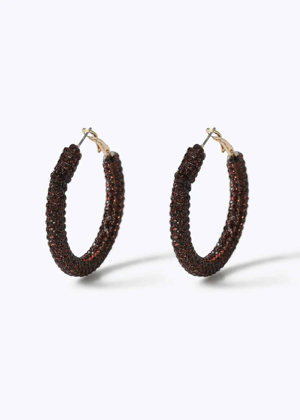 Muse Chocolate Jelly Hoop Earrings - One Size Image 1