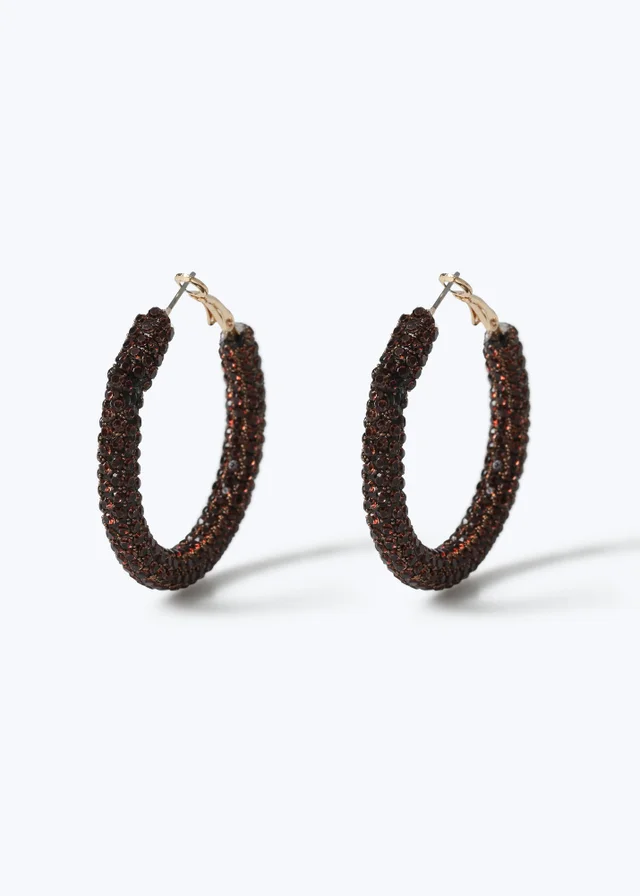 Muse Chocolate Jelly Hoop Earrings