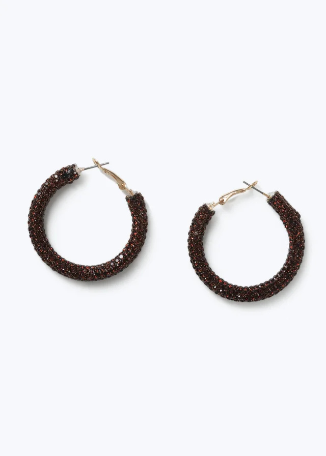 Muse Chocolate Jelly Hoop Earrings