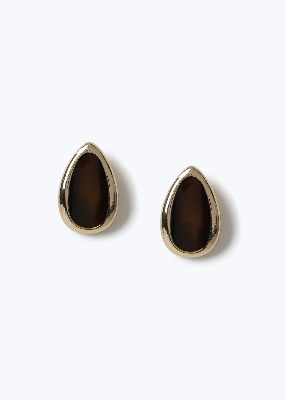 Muse Bronze Oversized Stud Earrings - One Size Image 1