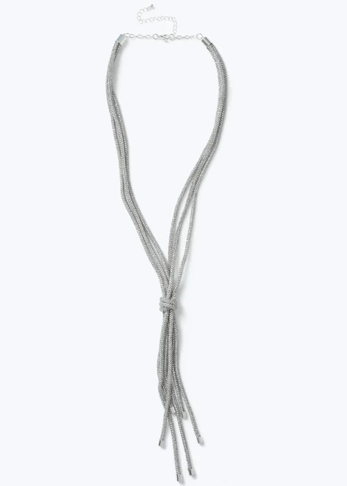 Muse Silver Double Row Necklace - One Size Image 1