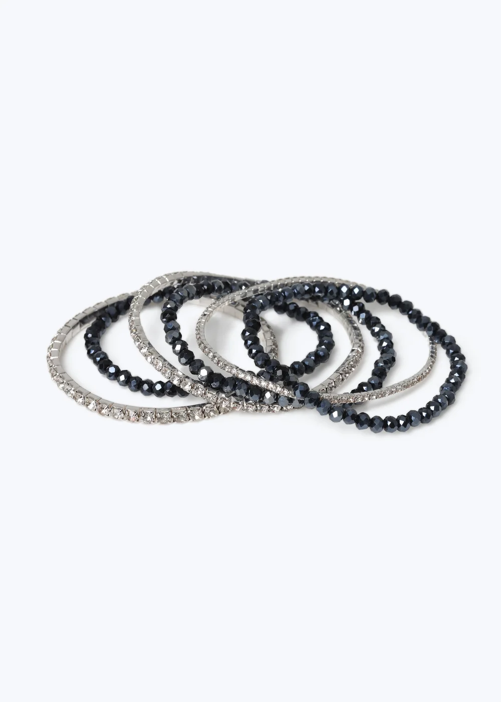 Muse Navy and Silver Cupchain Bracelet Multipack - One Size Image 2