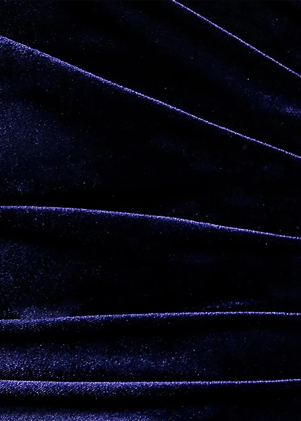 Goddiva Indigo Velvet Off Shoulder Pleated A Line Maxi Dress - 12 Image 4