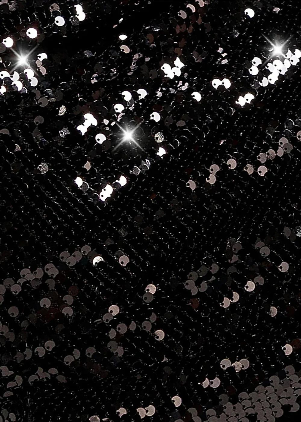 Goddiva Black Sequin Open Back Halter Neck Maxi Dress - 8 Image 4