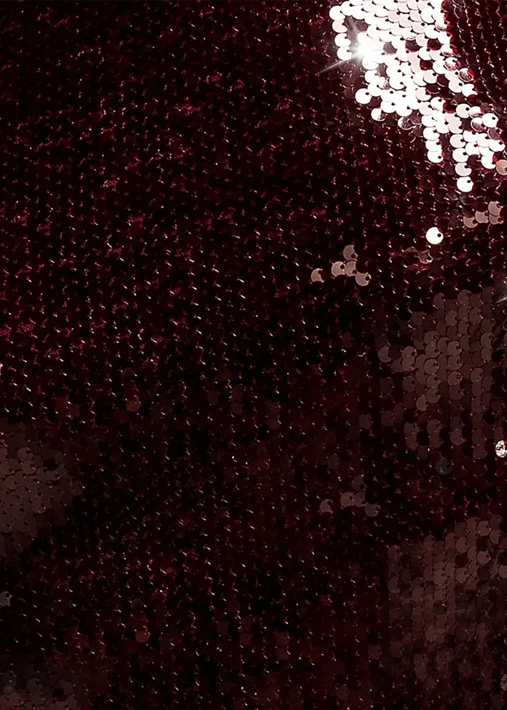 Goddiva Burgundy Sequin Open Back Halter Neck Maxi Dress - 12 Image 4