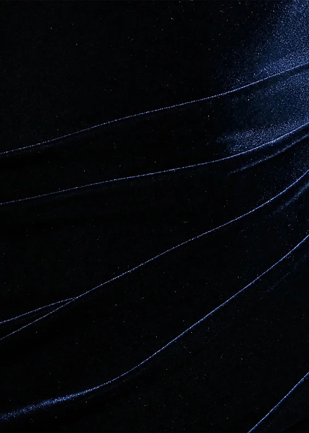 Goddiva Navy One Shoulder Velvet Maxi Dress - 16 Image 4