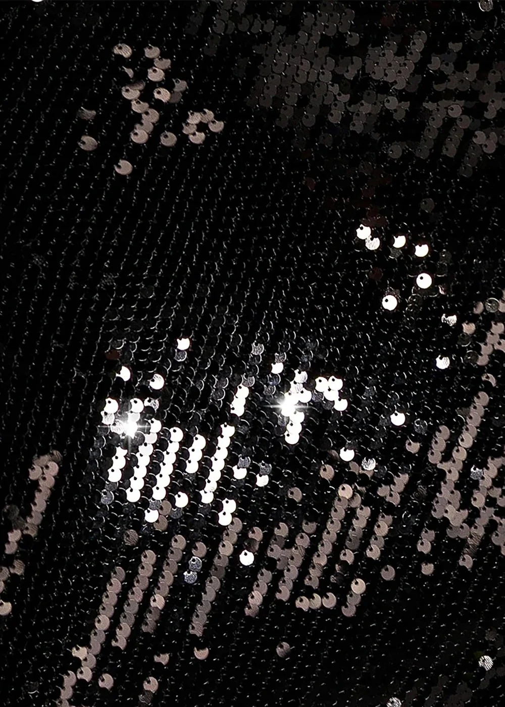 Goddiva Black Sleeveless Square Neck Sequin Mermaid Maxi Dress - 8 Image 4